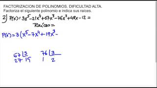 Factorización de polinomios dificultad alta [upl. by Christalle]