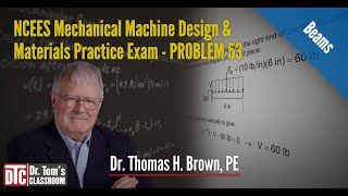 NCEES PE Mechanical MDM Practice Exam Problem 53  Beams Solution Tips [upl. by Felipe172]