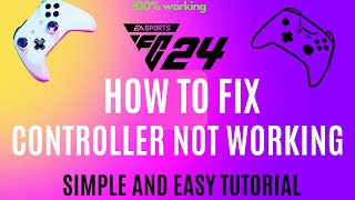 EA FC 24  HOW TO FIX CONTROLLER GAMEPADJOYSTICK Not WorkingDetected on PC using x360ce [upl. by Toole]