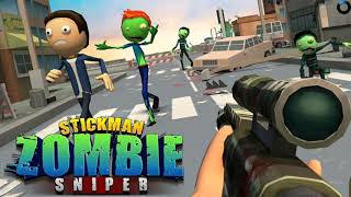 Stickman Sniper  Scary Zombies Android Gameplay HD [upl. by Magill]