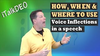 Voice Inflections How When and Where to use it in public speaking [upl. by Ilwain241]