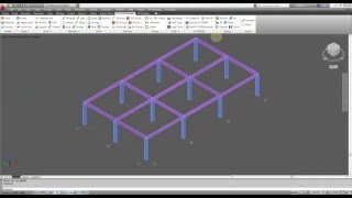 GTSTRUDL CAD Modeler Frame Example Step 1 [upl. by Eanod]