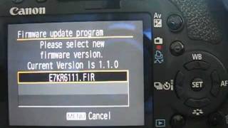 Eos 500d firmware update ver 111 [upl. by Abran]