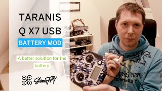 Taranis Q X7 mods Eine USB Aufladbare Batterie in der FrSky Taranis QX7  GUIDE Deutsch [upl. by Cosme]