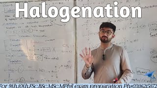 Halogenation ch 08 2nd year  Fsc  Aliphatic hydrocarbons [upl. by Malvie]