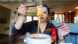 samyang stew type cheesy noodles mukbang [upl. by Martguerita]