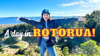 WHAT TO DO IN ROTORUA New Zealand  Skyline Luge Geothermal spa amp Good Food [upl. by Tiphani]