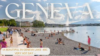 Switzerland 2024 Summer In Geneva 40c [upl. by Noivart]