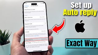 How to set up auto reply text on iphone 2024 [upl. by Heber]