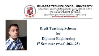 GTU FIRST YEAR  NEW SYLLABUS  DRAFT TEACHING SCHEME [upl. by Rainie]