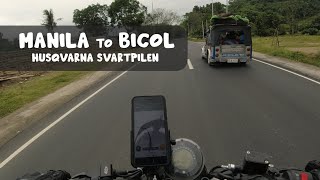 Manila to Bicol Ride  Husqvarna Svartpilen 200 bicol ride motovlog [upl. by Ldnek422]