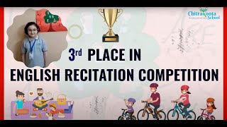 A Poem by English Recitation Competition Winner Apeksha Chitrakoota School Bangalore [upl. by Siberson]