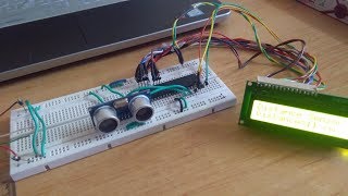 Interfacing HCSR04 Ultrasonic Sensor with ATmega32 Microcontroller [upl. by Yoccm676]