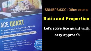 Ratio and proportion Part1।Ace adda quant Solution।Banking maths।Maths for SBI।IBPS।sbi ibps [upl. by Ynoyrb381]