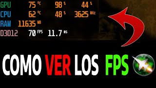 Como VER los FPS  MSI Afterburner✅ Ver FPS Uso de CPU GPU RAM [upl. by Naillil]