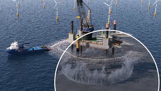 Aggreko oilfree air compressors in bubble curtain applications for offshore wind [upl. by Atalayah457]