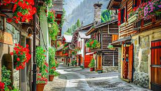 Grimentz  BEST Swiss Villages 🇨🇭 Switzerland 4K [upl. by Nameloc]