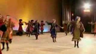 Georgian Dance  Mtiuluri and khanjluri dance with daggers [upl. by Aihsik]