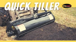 Skid Steer Tiller Attachment by Quick Attach [upl. by Bryant]