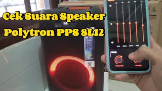 Speaker Polytron PPS 8L12 Cek Bass [upl. by Luanni352]