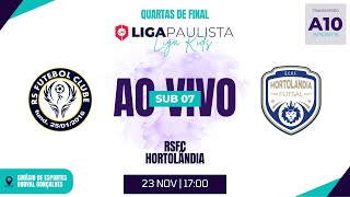 RSFC x HORTOLÂNDIA  LIGA PAULISTA DE FUTSAL  QUARTAS DE FINAL  SUB 07 [upl. by Rani]