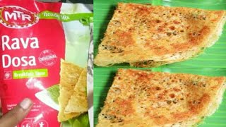 Instant Rava Dosa With MTR Mix INDIAN MTR RAVA DOSA mix [upl. by Eicirtap107]