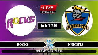 🔴Live Rocks vs KNG 6th T20I Live  CSA T20 Live Score  Rocks vs Knights Live [upl. by Darnell752]