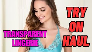 4K Transparent Lingerie Try On Haul  Babydoll [upl. by Ahseket]