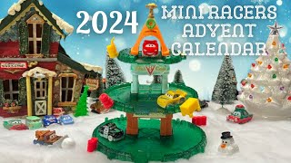 Mattel Disney Cars 2024 Mini Racers Advent Calendar w NEW Christmas Sheriff [upl. by Melly]