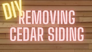 Remove Cedar Siding Yourself [upl. by Det983]