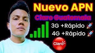 Nuevo APN 4G3G Para Claro Guatemala 2024 internet afull  Rápido  Genial Men [upl. by Eahs]