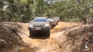 DUCIE CREEK Cape York with large camp trailers [upl. by Yelrahs]