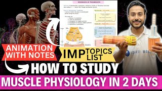 muscle physiology mbbs 1st year in 2 days  muscle physiology important topics and note [upl. by Lamrouex288]