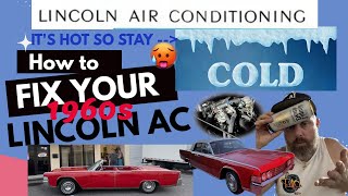 1965 Lincoln Continental Air Conditioning AC Upgrade [upl. by Rosse]