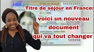 Titre de séjour en France du nouveau [upl. by Karlens]