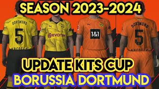 PES 2021 Borussia Dortmund KIT CUP Update Season 20232024 [upl. by Shauna238]