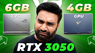 RTX 3050 4GB Vs RTX 3050 6GB  Asus Rog Strix Vs HP Victus  Is There Any Difference [upl. by Aziza]