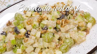 COMO PREPARAR ENSALADA WALDORF FACIL Y RÁPIDA  ENSALADA NAVIDEÑA  ACOMERPE [upl. by Shabbir759]