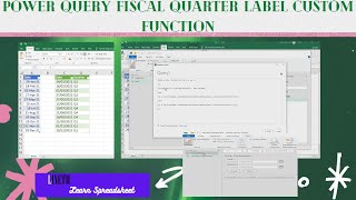 Power Query Fiscal Quarter Label Custom Function [upl. by Atiram]