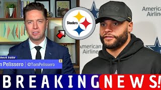 IT JUST HAPPENED DAK PRESCOTT AT STEELERS BOMBASTIC REINFORCEMENT ANNOUNCED STEELERS NEWS [upl. by Attekal]