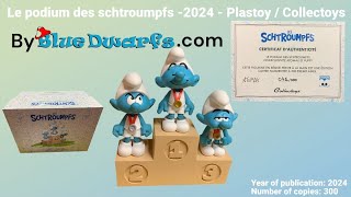 Plastoy  Collectoys The Smurs Podium  The Olympic Figurines  Plastoy  20 cm  2024 [upl. by Madelena]