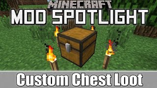 Minecraft Mod Spotlight Custom Chest Loot 162164 [upl. by Venu424]