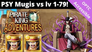 PKA vs Mihawk begins f2p PSY Mugi team vs lv 179 OPTC Pirate King Adventures [upl. by Ludlow]