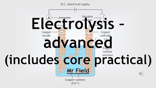 GCSE Chemistry 41  Electrolysis  advanced [upl. by Joost]