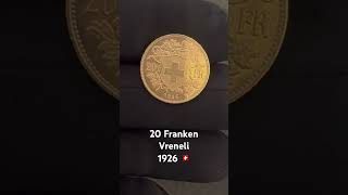 20 Franken Gold Vreneli 1926 tbmuenzen coin gold switzerland münzen [upl. by Hortense433]