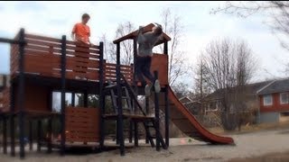 Playground backflip FAIL Original [upl. by Eidua444]