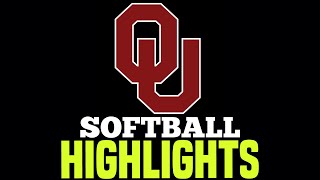 Battle Series 4 Highlights OU Softball [upl. by Retloc]