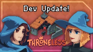 Pixel Character Portrait amp Throneless Project Update [upl. by Kcirnek]