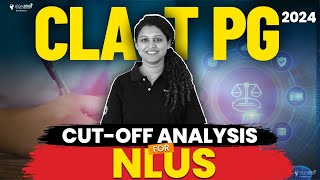 CLAT PG 2024 Cutoff Analysis for NLUs  National Law University [upl. by Skolnik]