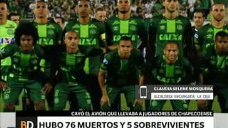 Se estrelló el avión donde viajaba el plantel de Chapecoense – Telefe Noticias [upl. by Tyoh]